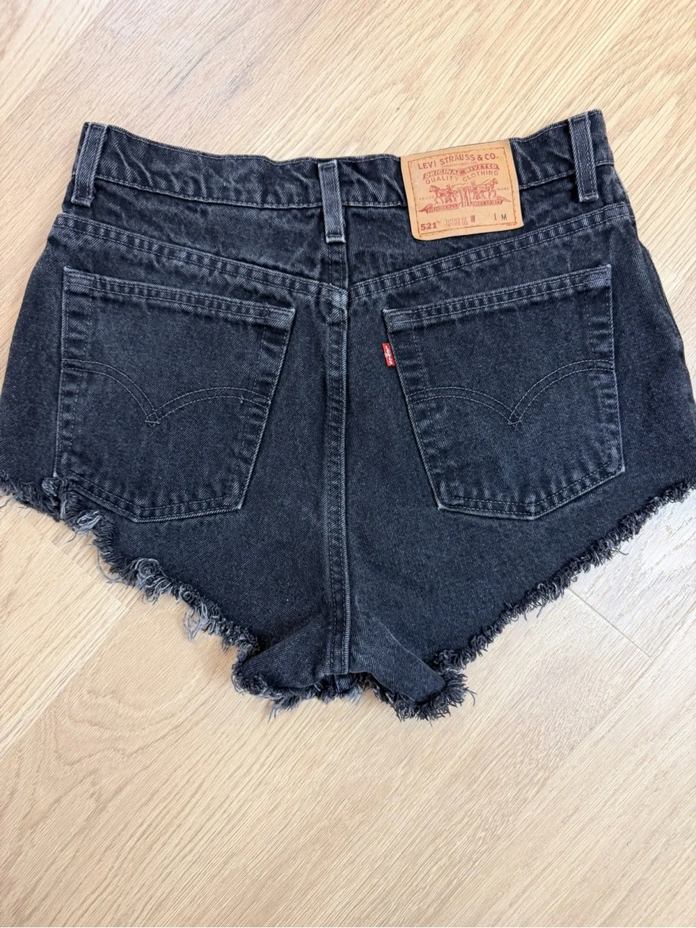 Levi's Patchwork‎ Denim Cut off Shorts
